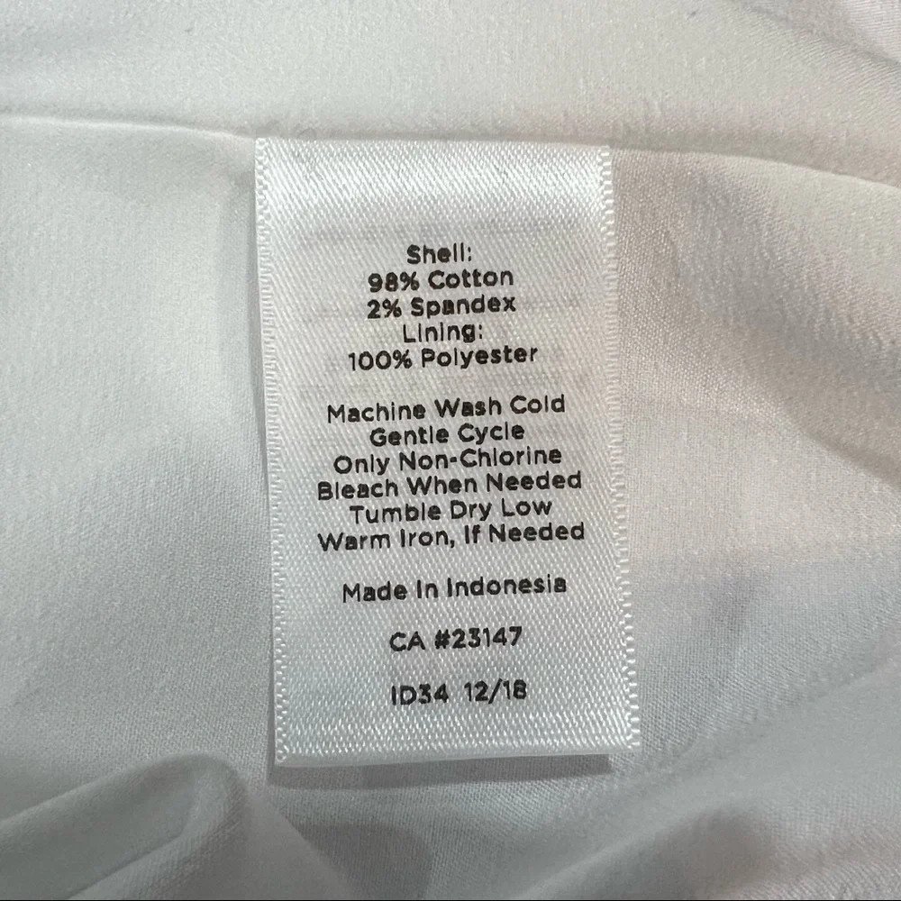 Talbot's Fit & Flare Cotton Dress Pockets 12P - Picture 6 of 7